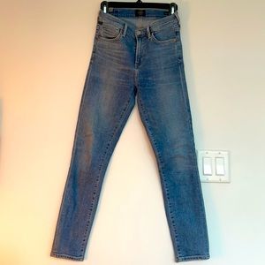 Citizens of Humanity rocket crop high rise skinny jeans in size 24